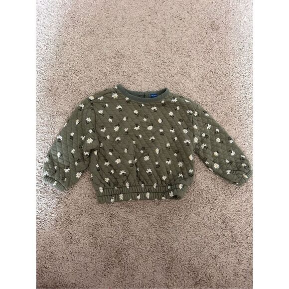 Old navy flowered sweatshirt size 18-24mos - Picture 1 of 3